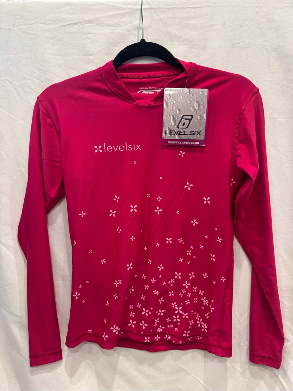 Level Six Pink Sunguard Shirt UPF 50+ Lycra-Blend